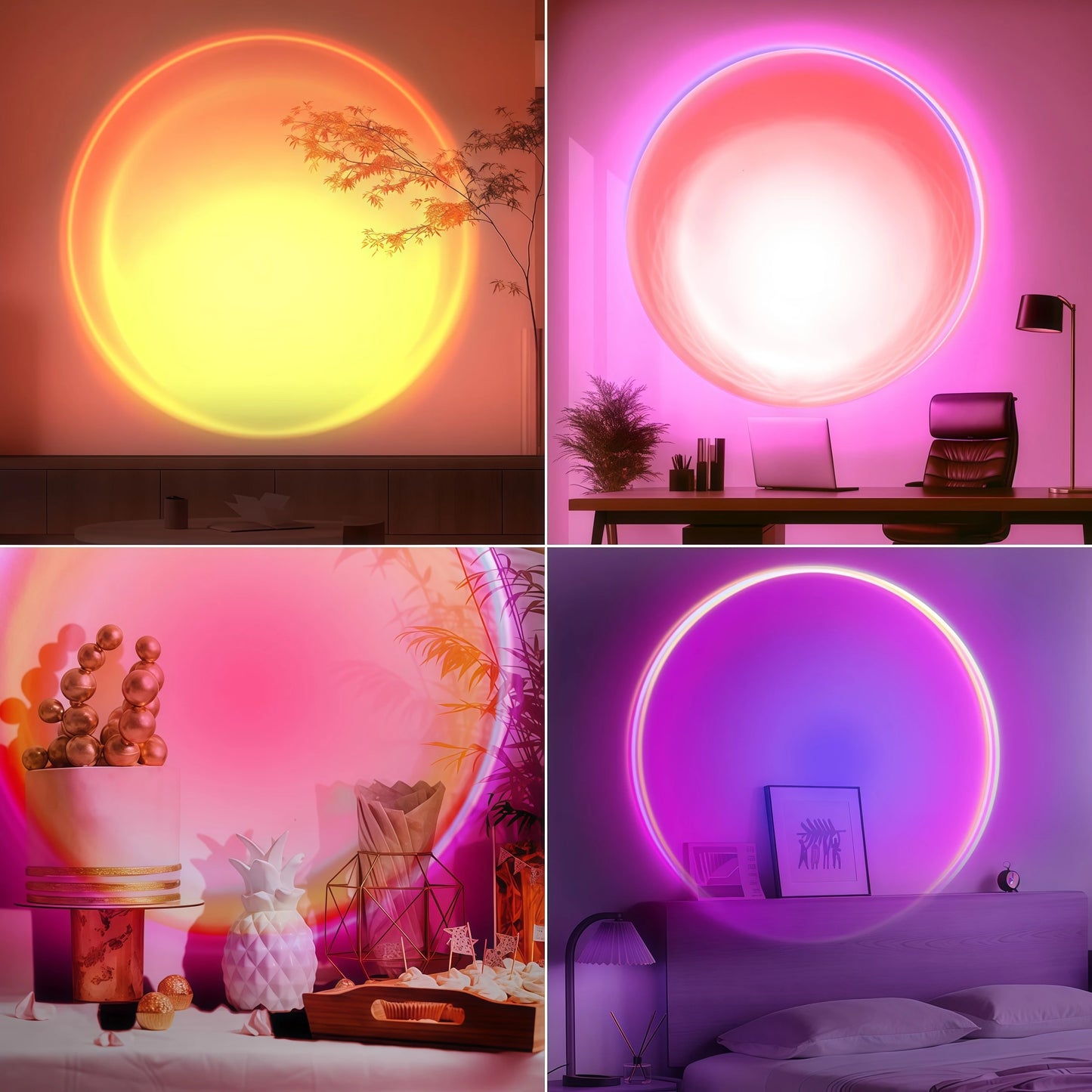 Lámpara Sunset 16 Colores — Luz de Ambiente con Mando
